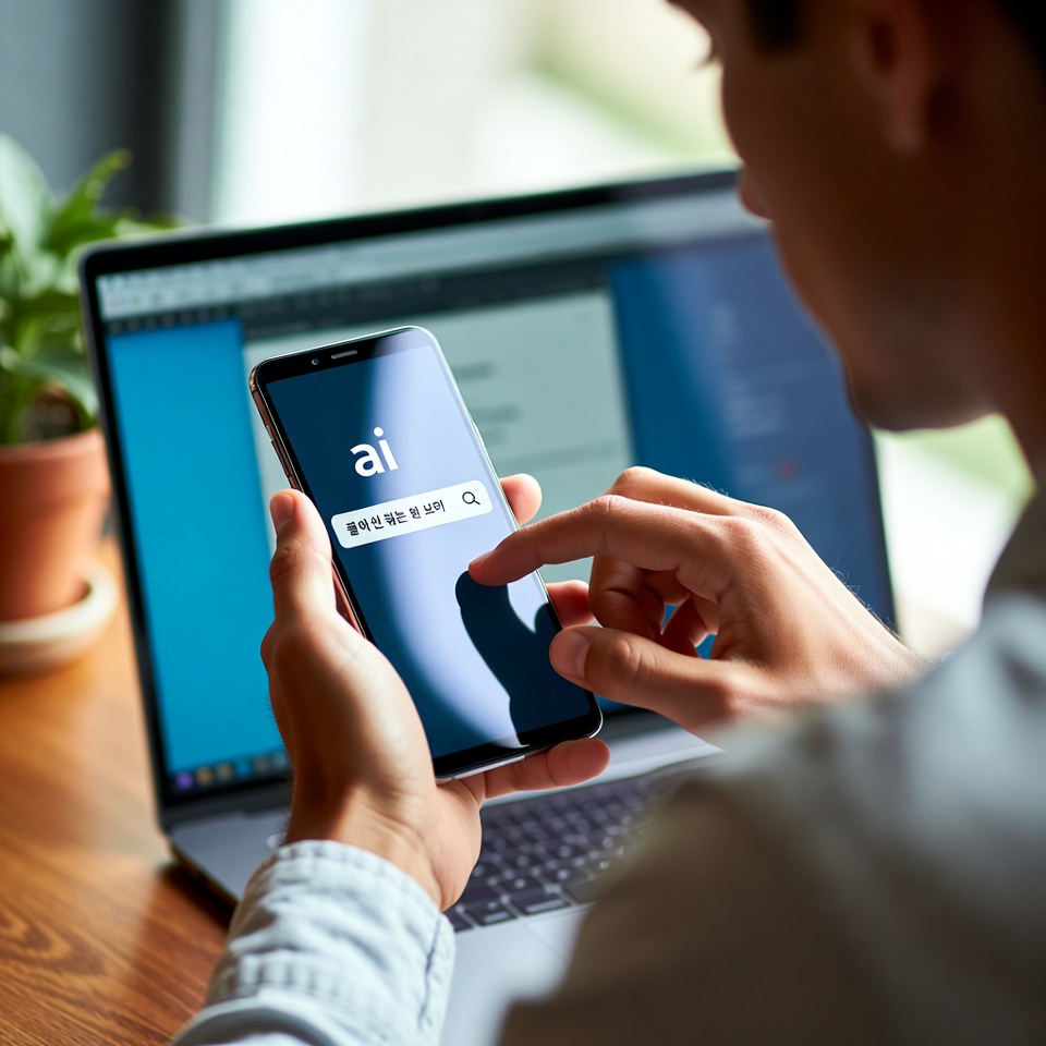 폰으로 ai에게 물어볼수있다